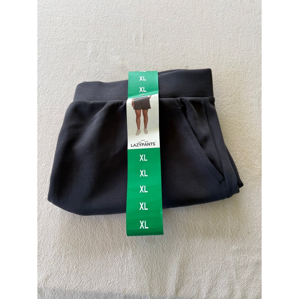 NWT Lazypants Shorts Womens S Gray Lounge Casual Elastic Waist Pockets Relaxed - Picture 10 of 11